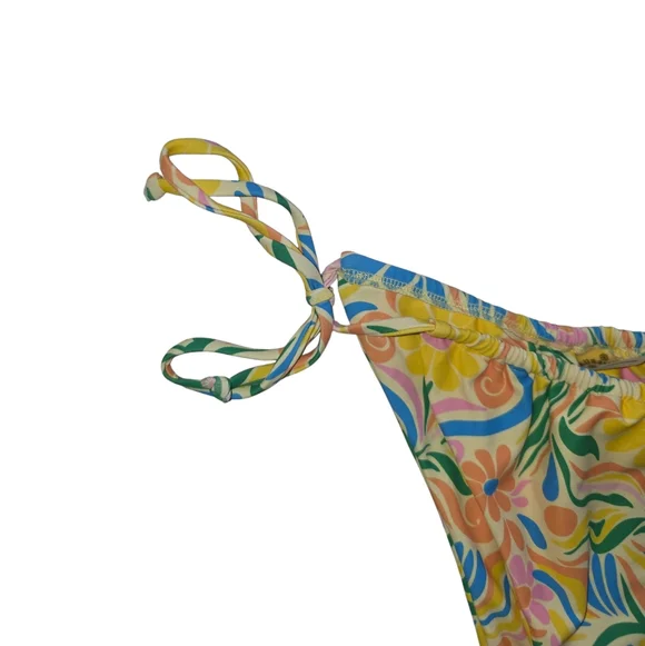 Aurelle NWT! MARSEILLE Tie Bikini Top And Bottom Set - Picture 4 of 11